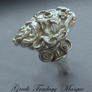 Greek Drama Mask Ring