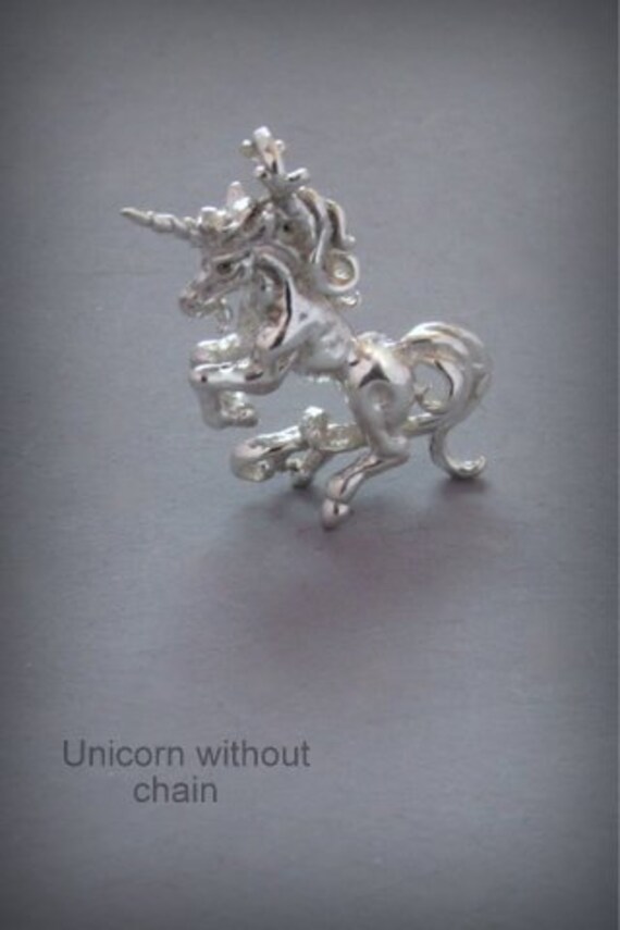 Sterling Silver Unicorn Necklace - image 3