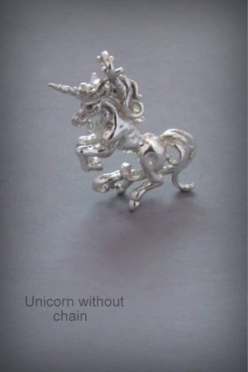 Sterling Silver Unicorn Necklace 画像 3