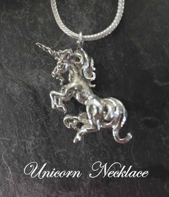 Sterling silver unicorn necklace Sterling silver unicorn necklace