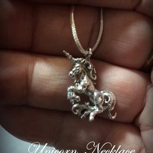 Sterling Silver Unicorn Necklace image 7