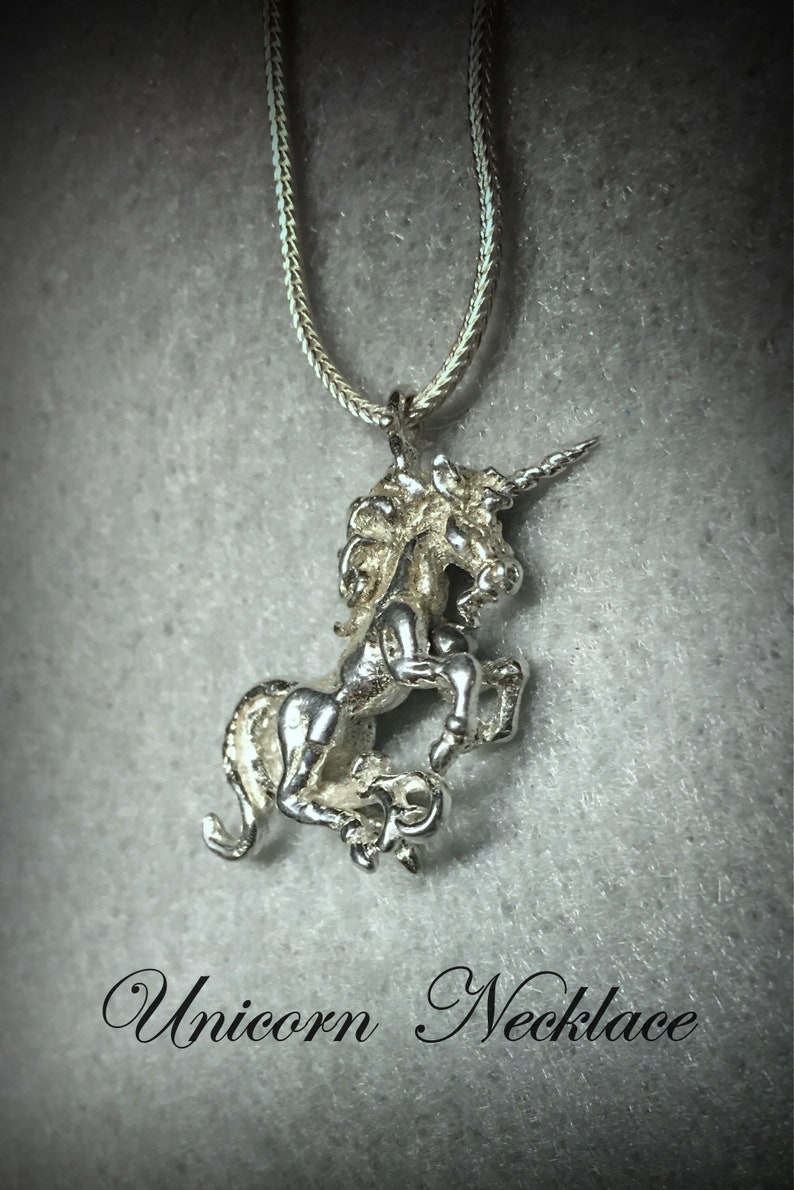 Sterling Silver Unicorn Necklace image 4