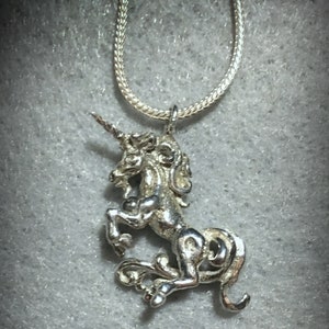 Sterling Silver Unicorn Necklace image 5