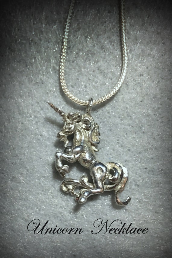 Sterling Silver Unicorn Necklace - image 5