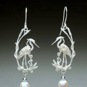 Heron Earrings