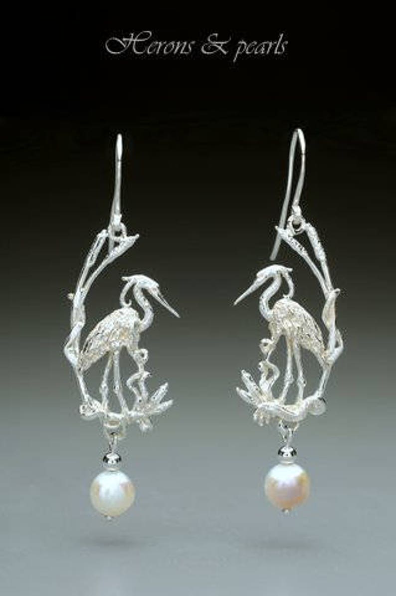 Heron Earrings image 1