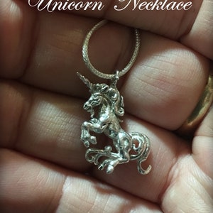 Sterling Silver Unicorn Necklace image 10