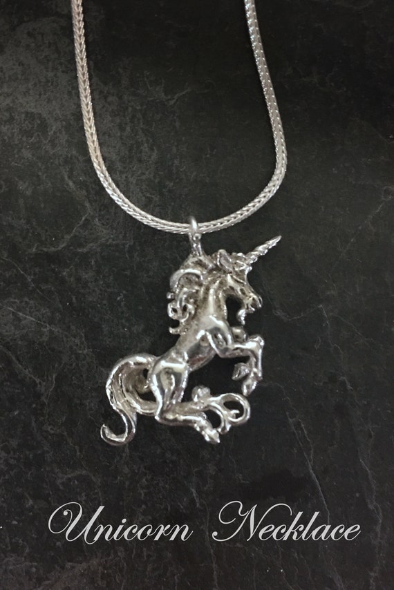 Sterling Silver Unicorn Necklace - image 6