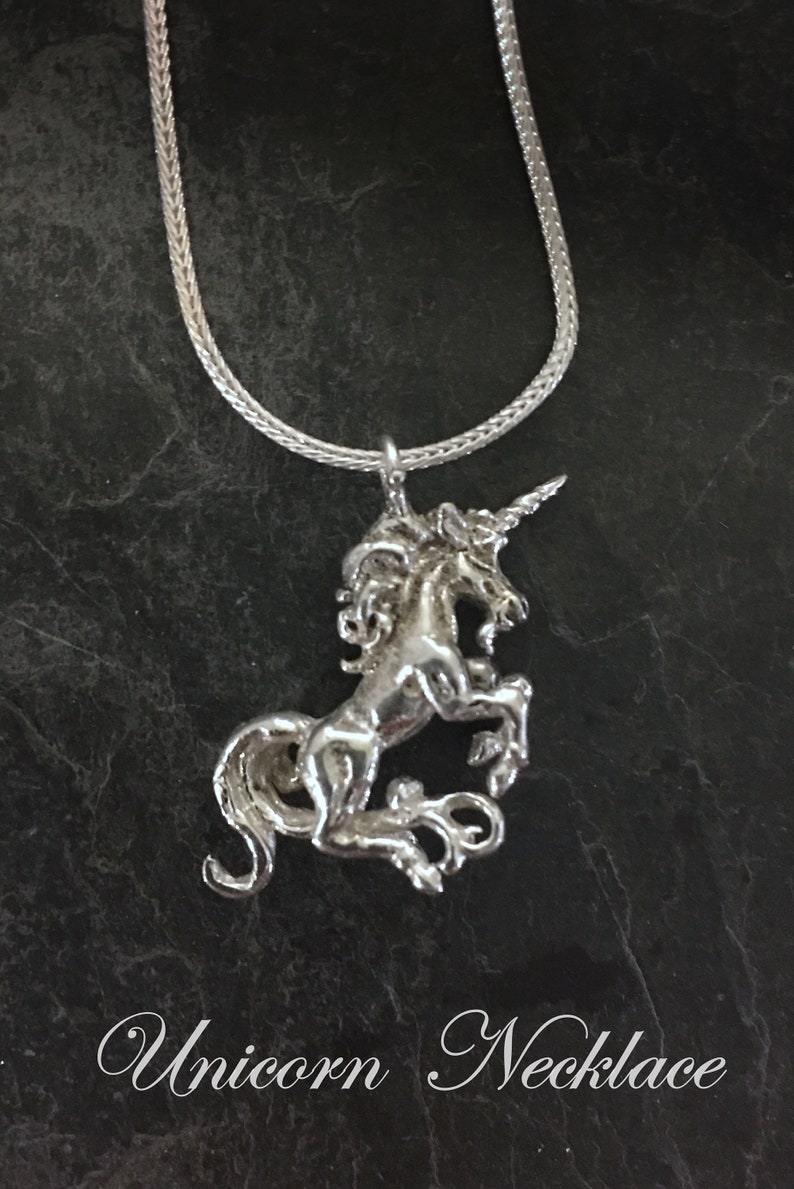 Sterling Silver Unicorn Necklace image 6