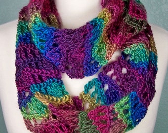 Unforgettable Waves Cowl: Crochet Cowl Pattern, PDF download