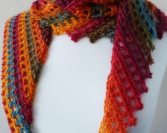 Hitch a Ride Scarf: Crochet Scarf Pattern, PDF download