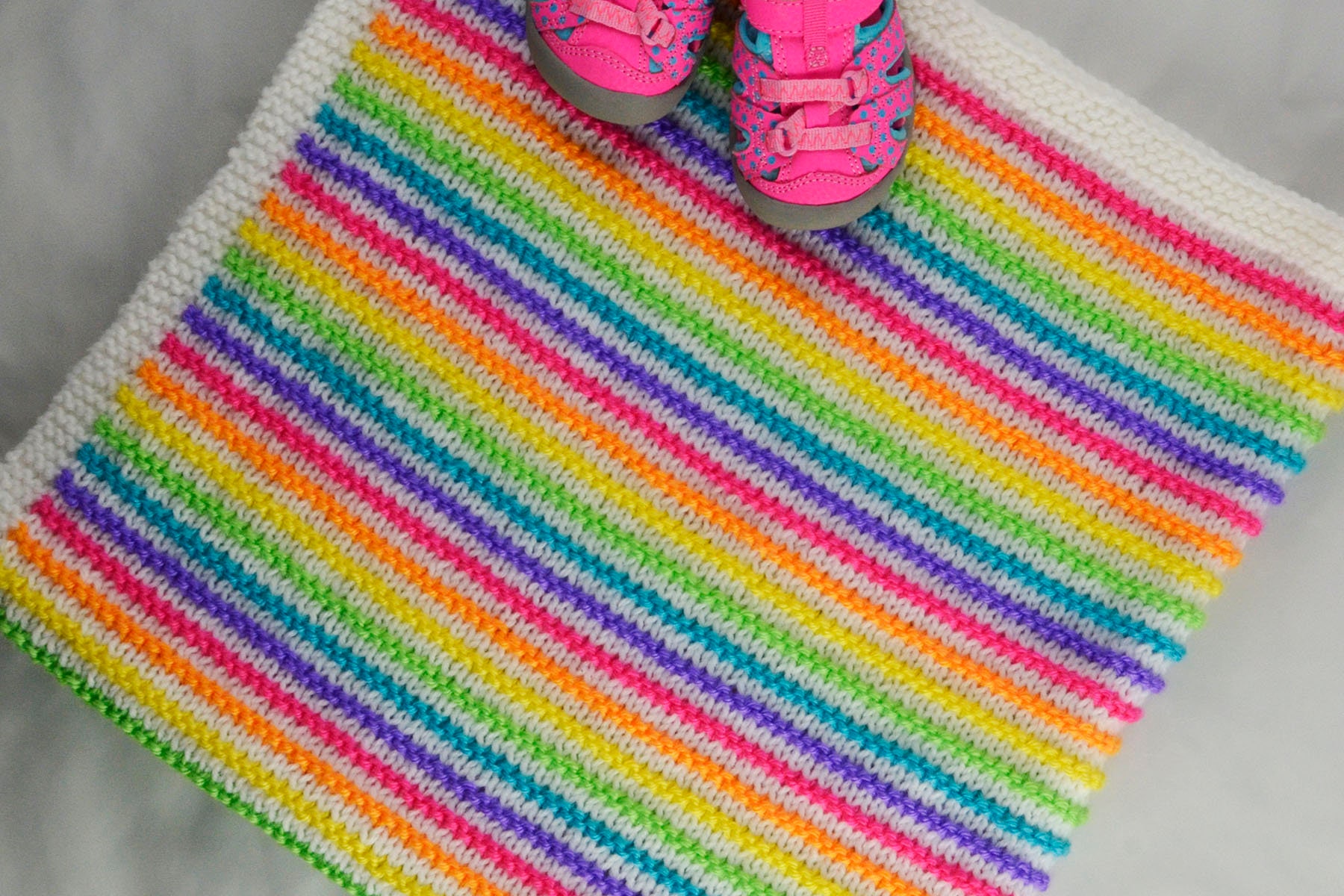 Sassy Stripes Baby Blanket Knit Baby Blanket Pattern PDF Etsy