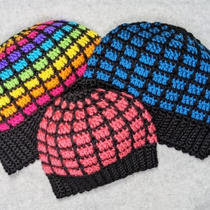 Chapeau arc-en-ciel facile : modèle de chapeau au crochet, téléchargement PDF