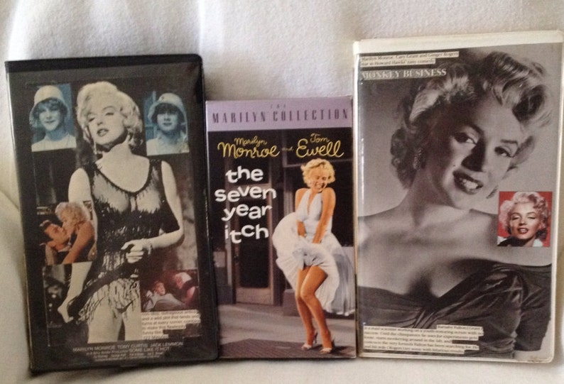Marilyn Monroe VHS Tapes the Seven Year Itch 1992 Some Etsy