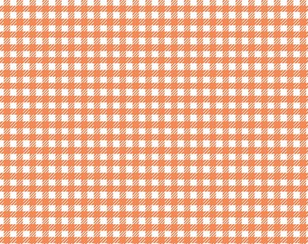 Riley Blake Hidden Cottage Gingham Orange, 16,80 EUR/m