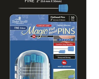 Taylor Seville Magic Pins Stecknadeln Flat Head Fein