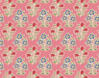 Tilda Jubilee Farm Flowers Pink, 19,20 EUR/m