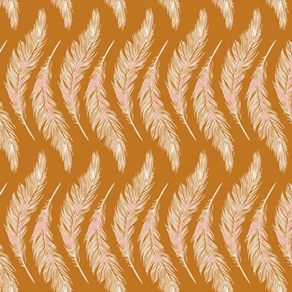 Art Gallery Fabrics Homebody Presently Plumes Gold, 18,60 EUR/m