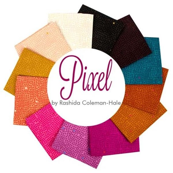 Pixel Peach - Rashida Coleman Hale - PER QUARTER METRE Pixel Peach - Rashida Coleman Hale - PER QUARTER METRE