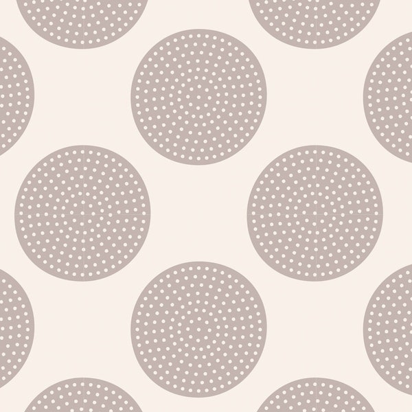 Tilda Stoff Dottie Dots grau mit Kreisen und Punkten, 18,20 EUR/m