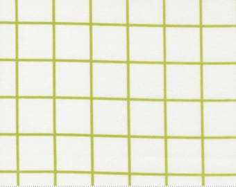 Moda Fabrics One Fine Day Windowpane Check Ivory Grün, 19,00 EUR/m