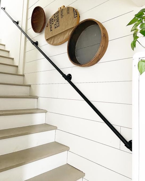 1 5 Pipe Handrail For Stairs Industrial Safety Etsy