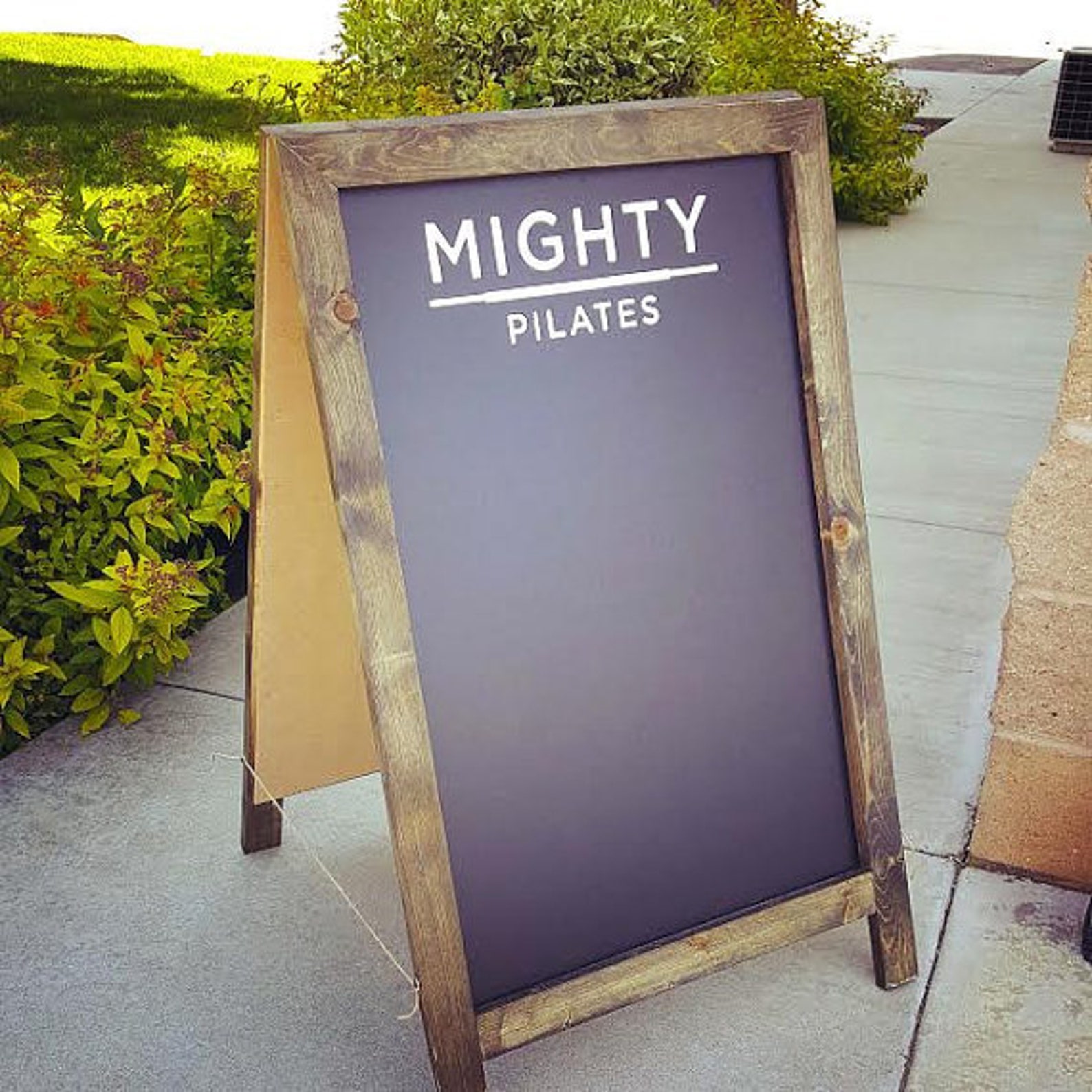 Outdoor Easel Chalkboard Outdoor Sidewalk Sign Company Logo Etsy