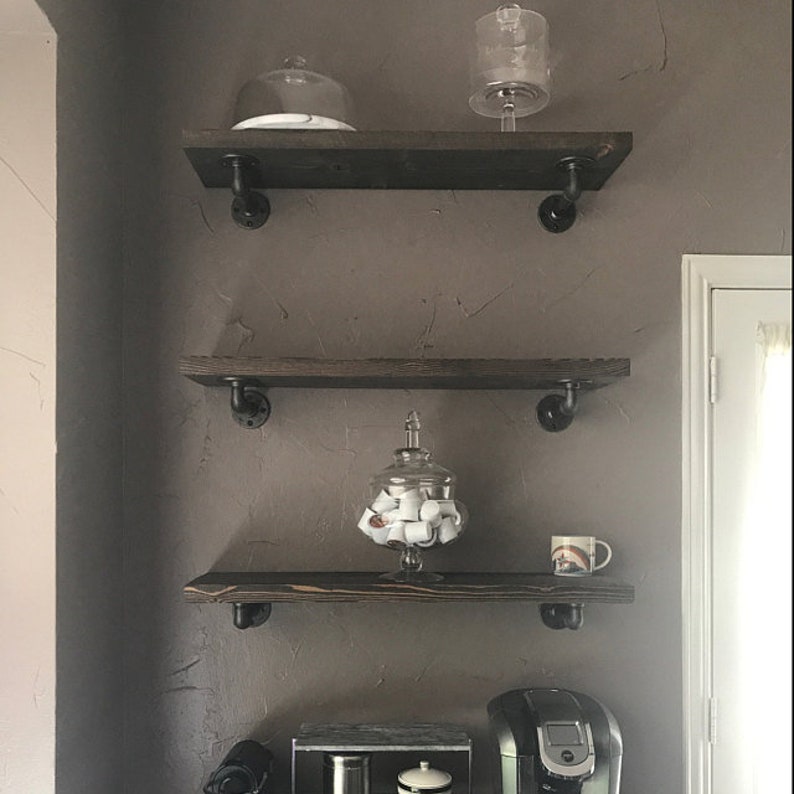 Industrial Pipe Shelving 72x9 Pipe Shelf Open Etsy