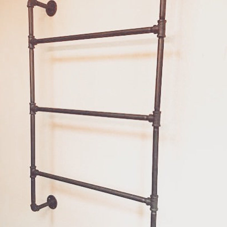 Pipe Wall Rack Pipe Blanket Rack Pipe Blanket Ladder Towel Etsy