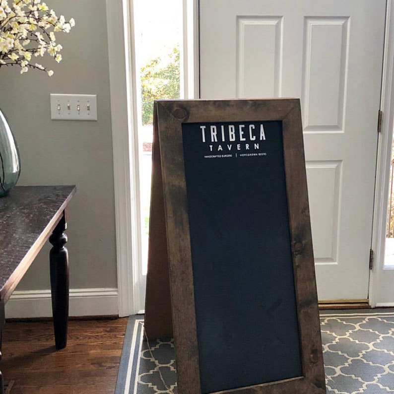 Easel Chalkboard sign Double Sided Sandwich Personalized A-frame Chalkboard Event Sign Business Sign Restaurant Sign Sidewalk Sign