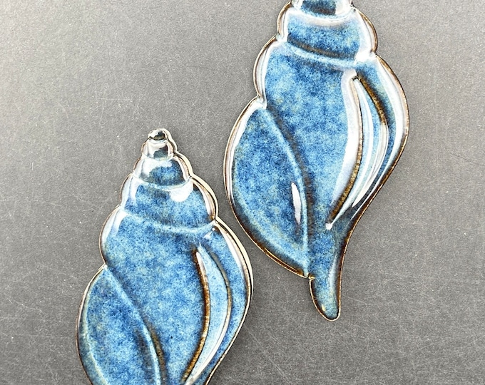 Two Ceramic Mosaic Sea Shell Tiles, Handmade by Fabulousfungi. Indoor ...