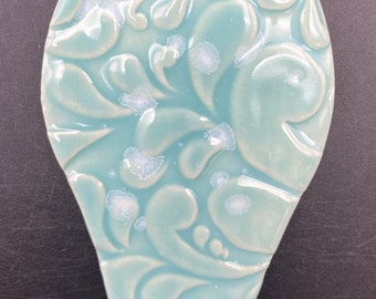 One ceramic vase tile, handmade by Fabulousfungi.