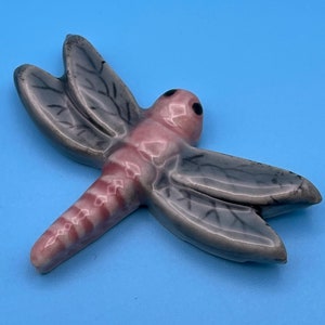 Ceramic mosaic dragonfly. Porcelain dragonfly tile. Mosaic dragon fly tile by Fabulousfungi. DF10