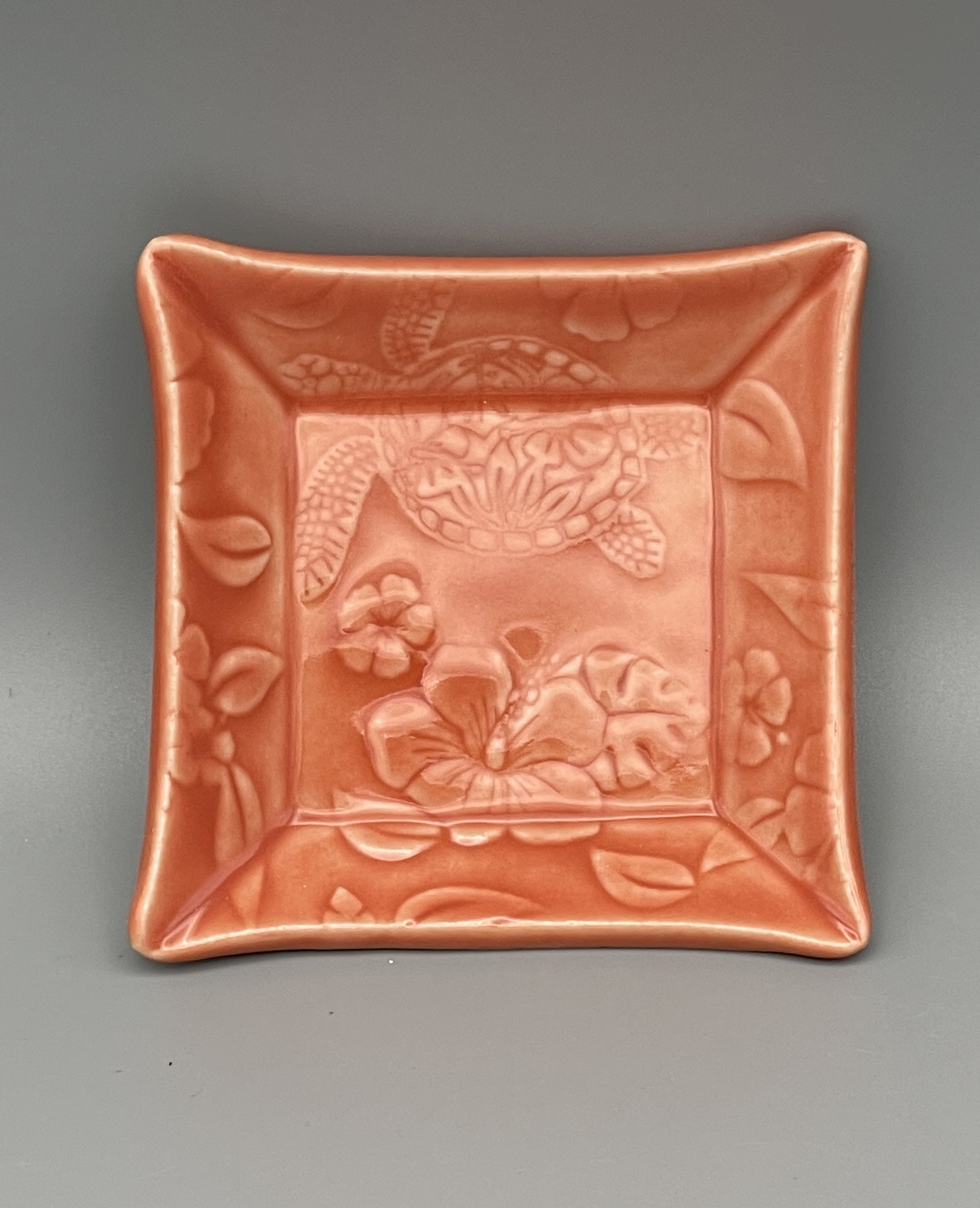 Ceramic square plates. Set of two small handmade ceramic Etsy