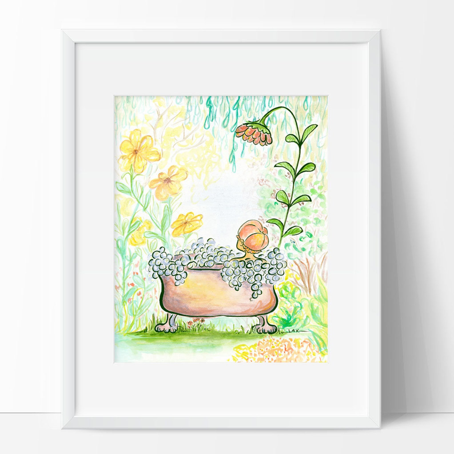 Boho Bathroom Wall Art Botanical Print Boho Bathroom Decor | Etsy