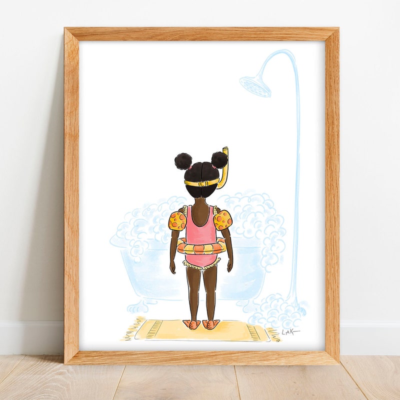 Black Bathroom Art - Etsy