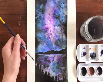 Milky Way Watercolor Painting Class