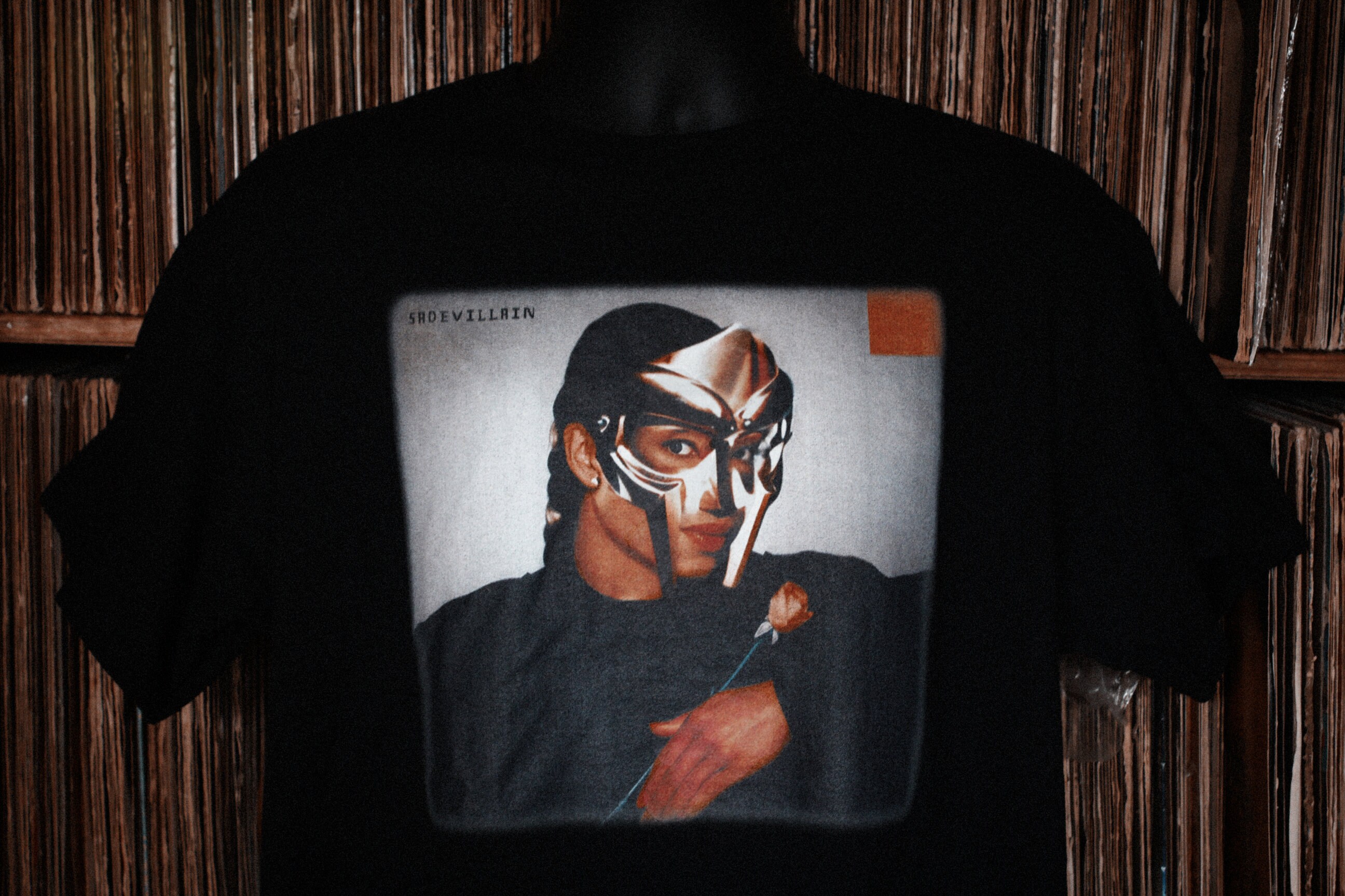 MF DOOM Sadevillain Album Cover Vintage T-shirt - Perfect for Doom