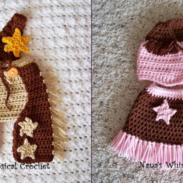 Cowboy and Cowgirl Accessories Pattern