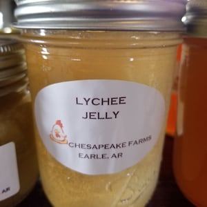 Lychee Jelly 8 Oz Size Arkansas Grown And Made Organic Great Gift Idea!