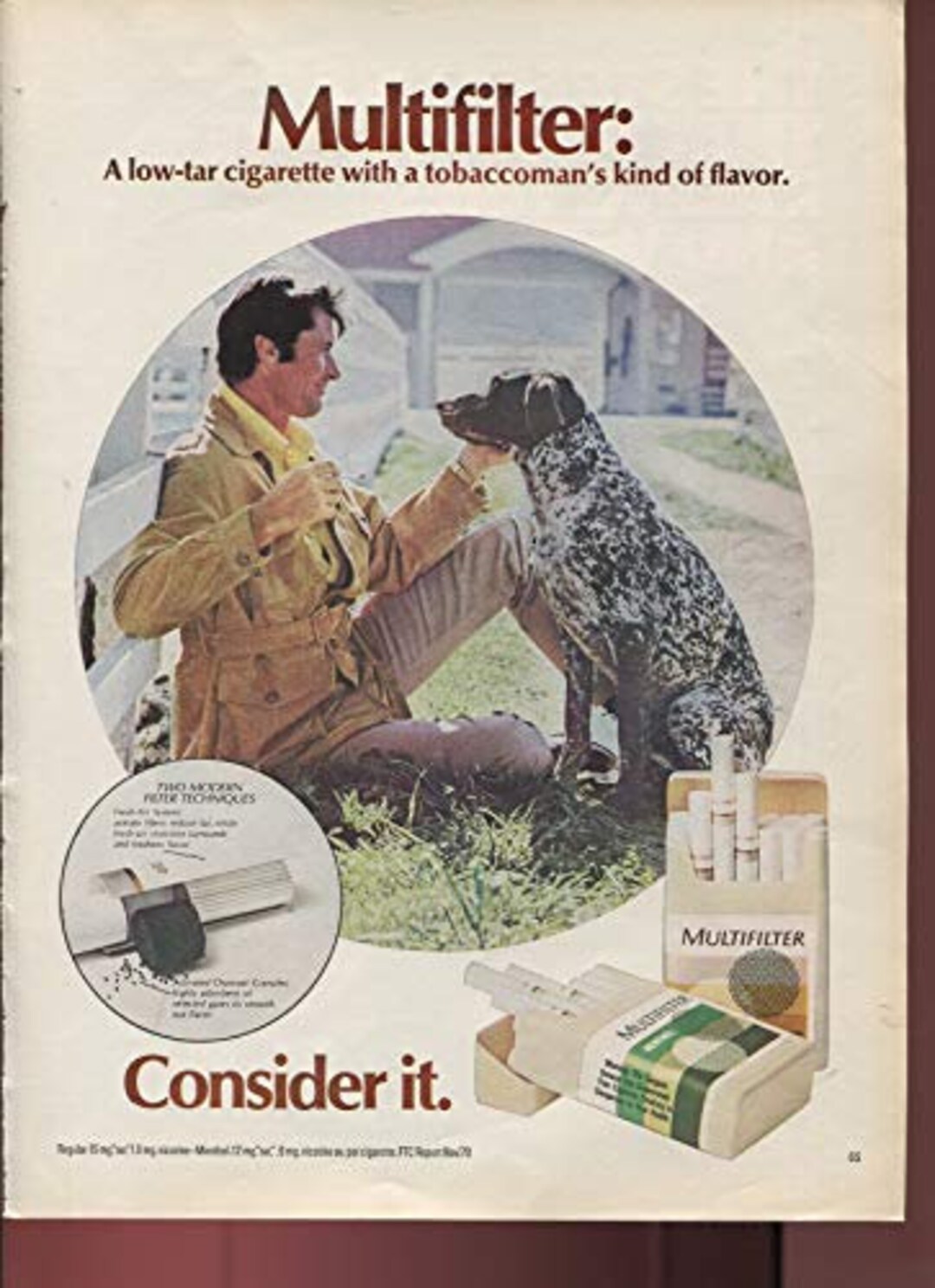 Multifilter Menthol Cigarettes A Lowtar Cigarette With A Etsy