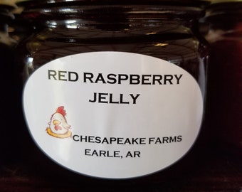 Red Raspberry Jelly 8 Oz Size Arkansas Grown And Made Organic Great Gift Idea!