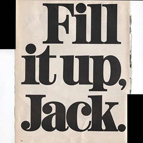 Texaco Sky Chief Gasoline Jack Benny Fill It Up Jack 2 Page 1969 Vintage Antique Advertisement