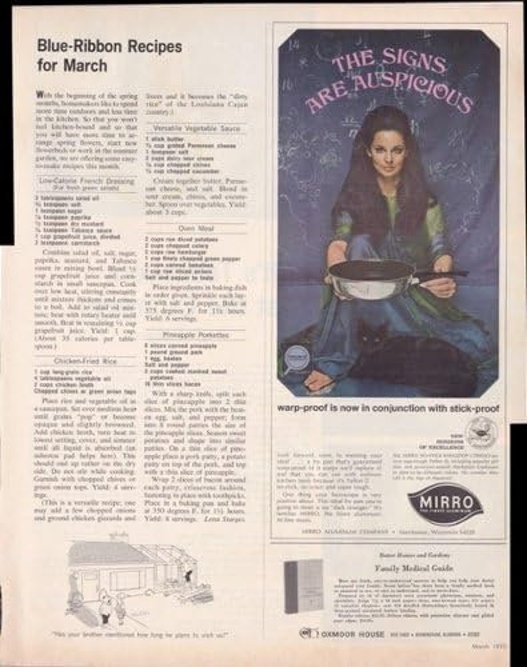 Mirro the Finest Aluminum Cookware 1970 Original Vintage Advertisement