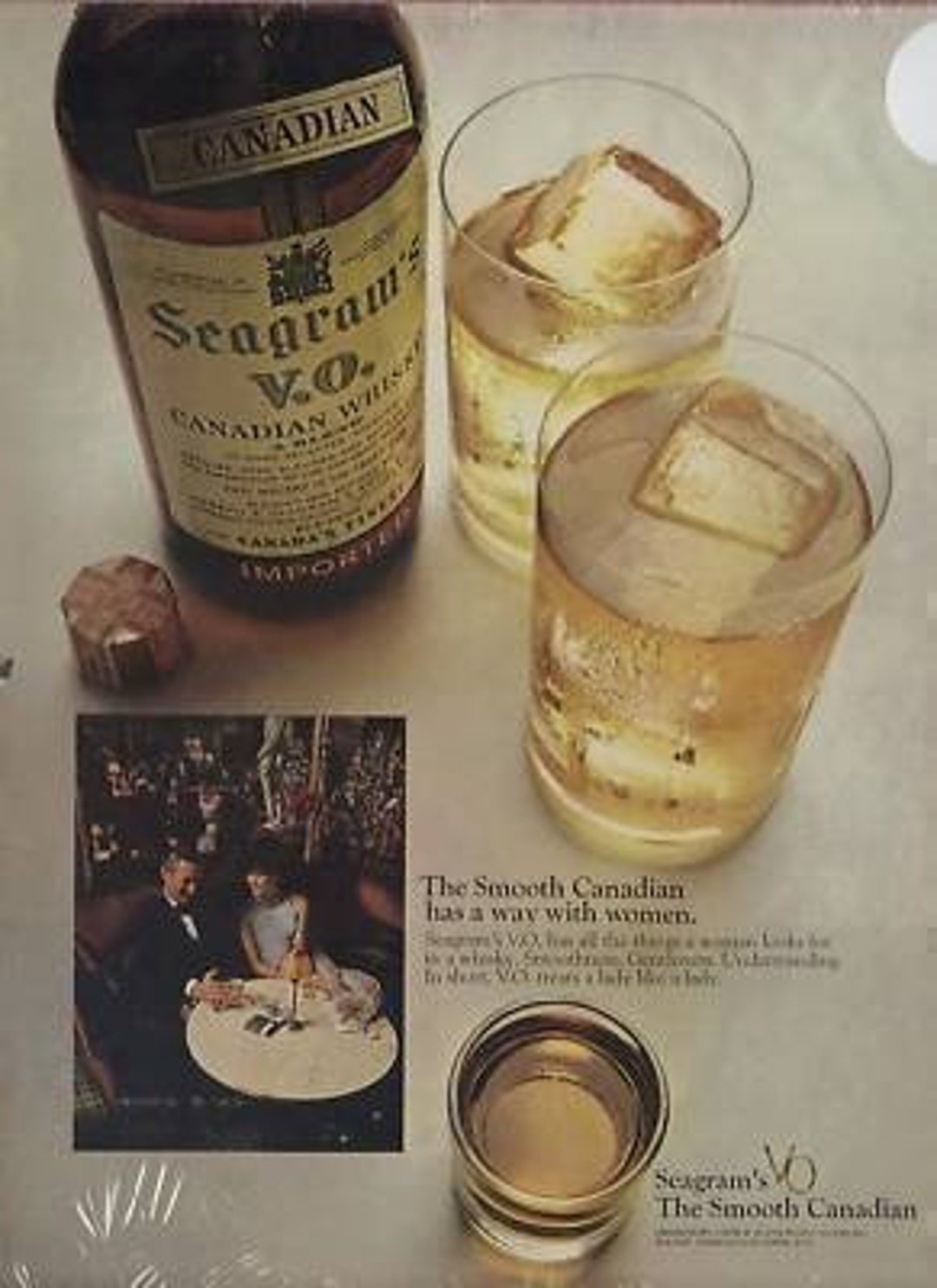 Seagram's Canadian Whiskey 1964 Vintage Antique Advertisement Etsy