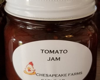 Tomato Jam 8 Oz Size Arkansas Grown And Made Organic Great Gift Idea!