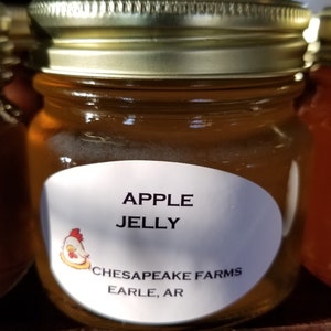 Apple Jelly 8 Oz Size Arkansas Grown And Made Organic Great Gift Idea!