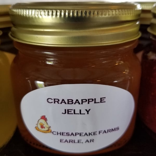 Crabapple Jelly 8 Oz Size Arkansas Grown And Made Organic Great Gift Idea!