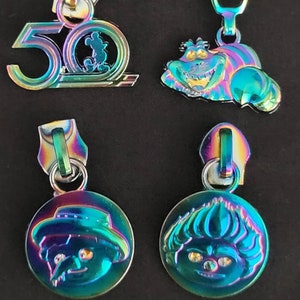 No. 5 Character Inspired Rainbow Iridescent Nylon Zipper Pulls (Choose from 2 Designs)