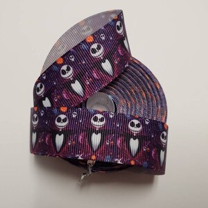 7/8&quot; (22mm) NBC Fright Master Inspired  Grosgrain Ribbon (BTY)